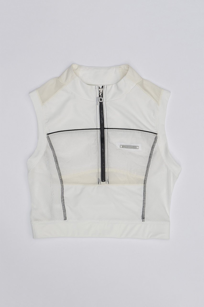 【プランク プロジェクト/PRANK PROJECT】のモトクロスノースリーブトップ / Motocross Sleeveless Top インテリア・キッズ・メンズ・レディースファッション・服の通販 founy(ファニー) ファッション Fashion レディースファッション Fashion for Women トップス・カットソー Cut & Sew Tops キャミソール&ノースリーブ Camisoles & Sleeveless Tops シャツ・ブラウス・オフィスカジュアル Elegant Blouses & Button-Ups おすすめ Recommended / Our Picks コンパクト Compact, Small Size シルバー Silver, Metallic Silver スポーティ Sporty, Casual Athletic ソックス Socks, Hosiery タフタ Taffeta, Structured Fabric トレンド Trend, Trending Now ノースリーブ Sleeveless, No-Sleeve プレート Plate, Dish ボトム Bottoms, Lower Wear ミニスカート Mini Skirt, Short Skirt メッシュ Mesh, Net Fabric ワイド Wide, Wide Fit 水着 Swimsuit, Swimwear WHT(ホワイト)|ID: prp329100003942426 ipo3291000000034422447