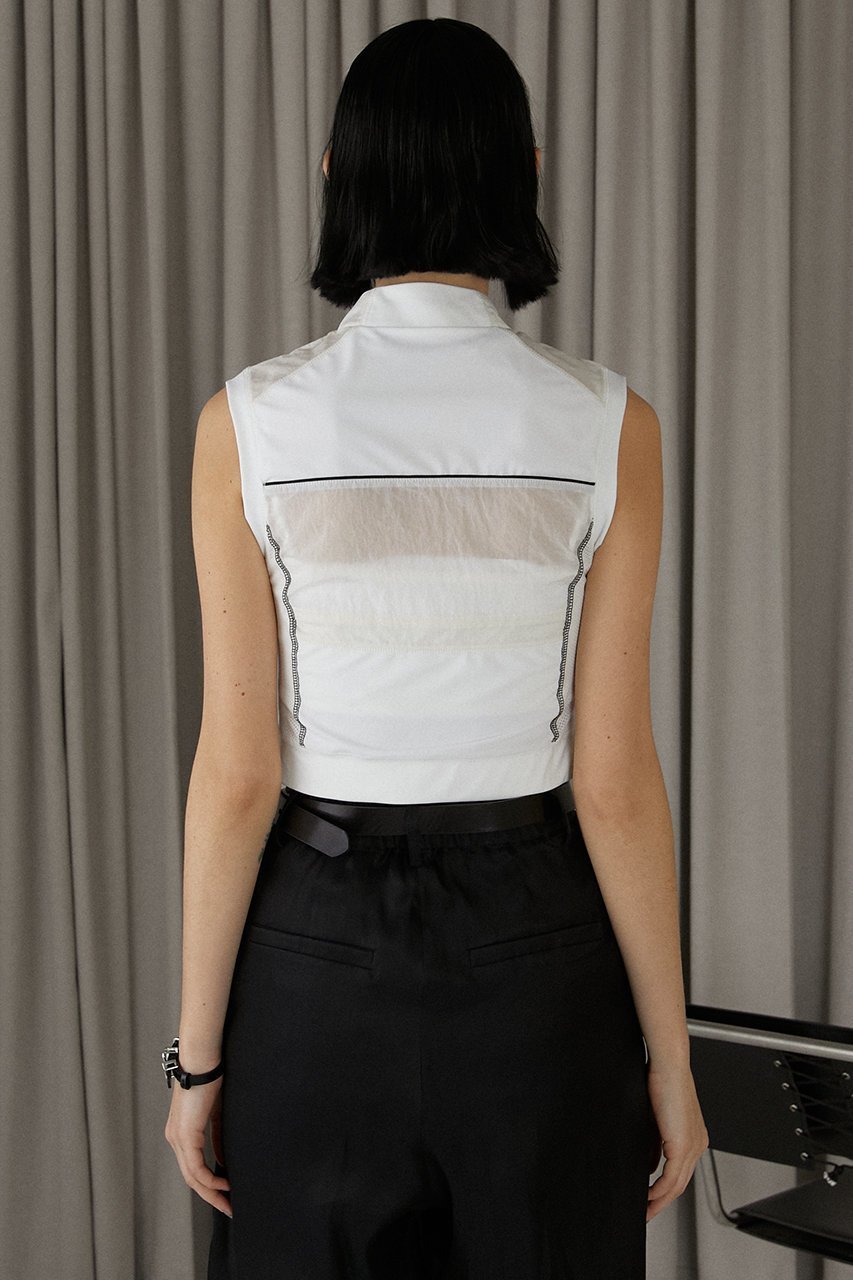 【プランク プロジェクト/PRANK PROJECT】のモトクロスノースリーブトップ / Motocross Sleeveless Top 人気、トレンドファッション・服の通販 founy(ファニー) ファッション Fashion レディースファッション Fashion for Women トップス・カットソー Cut & Sew Tops キャミソール&ノースリーブ Camisoles & Sleeveless Tops シャツ・ブラウス・オフィスカジュアル Elegant Blouses & Button-Ups おすすめ Recommended / Our Picks コンパクト Compact, Small Size シルバー Silver, Metallic Silver スポーティ Sporty, Casual Athletic ソックス Socks, Hosiery タフタ Taffeta, Structured Fabric トレンド Trend, Trending Now ノースリーブ Sleeveless, No-Sleeve プレート Plate, Dish ボトム Bottoms, Lower Wear ミニスカート Mini Skirt, Short Skirt メッシュ Mesh, Net Fabric ワイド Wide, Wide Fit 水着 Swimsuit, Swimwear other-5|ID: prp329100003942426 ipo3291000000034422451