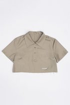 【プランク プロジェクト/PRANK PROJECT】のウーステッドクロップドポロトップ / Worsted Cropped Polo Top BGE(ベージュ)|ID: prp329100003942428 ipo3291000000032910190