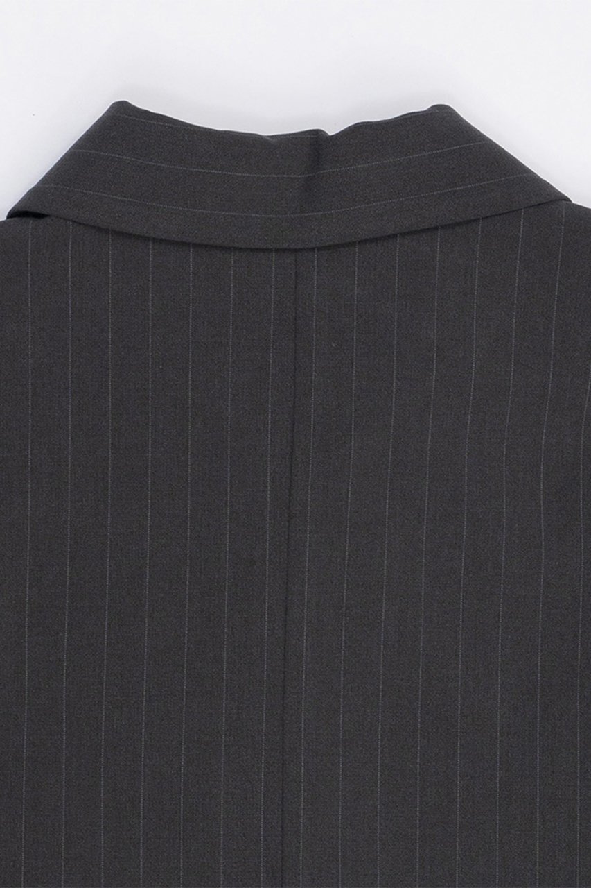 【プランク プロジェクト/PRANK PROJECT】のウーステッドストライプクロップドポロトップ / Worsted Striped Cropped Polo Top 人気、トレンドファッション・服の通販 founy(ファニー) 　ファッション　Fashion　レディースファッション　Fashion for Women　トップス・カットソー　Cut & Sew Tops　シャツ・ブラウス・オフィスカジュアル　Elegant Blouses & Button-Ups　おすすめ　Recommended / Our Picks　クロップド　Cropped, Short Length　クール　Cool, Chic　ショート　Short, Short Length　ストライプ　Stripe, Striped Pattern　スリーブ　Sleeve, Long Sleeve / Short Sleeve　セットアップ　Set-Up, Coordinated Outfit　トレンド　Trend, Trending Now　ポロシャツ　Polo Shirt, Collared Tee　マキシ　Maxi, Full Length　マニッシュ　Mannish, Boyish　other-6|ID: prp329100003942429 ipo3291000000032910224