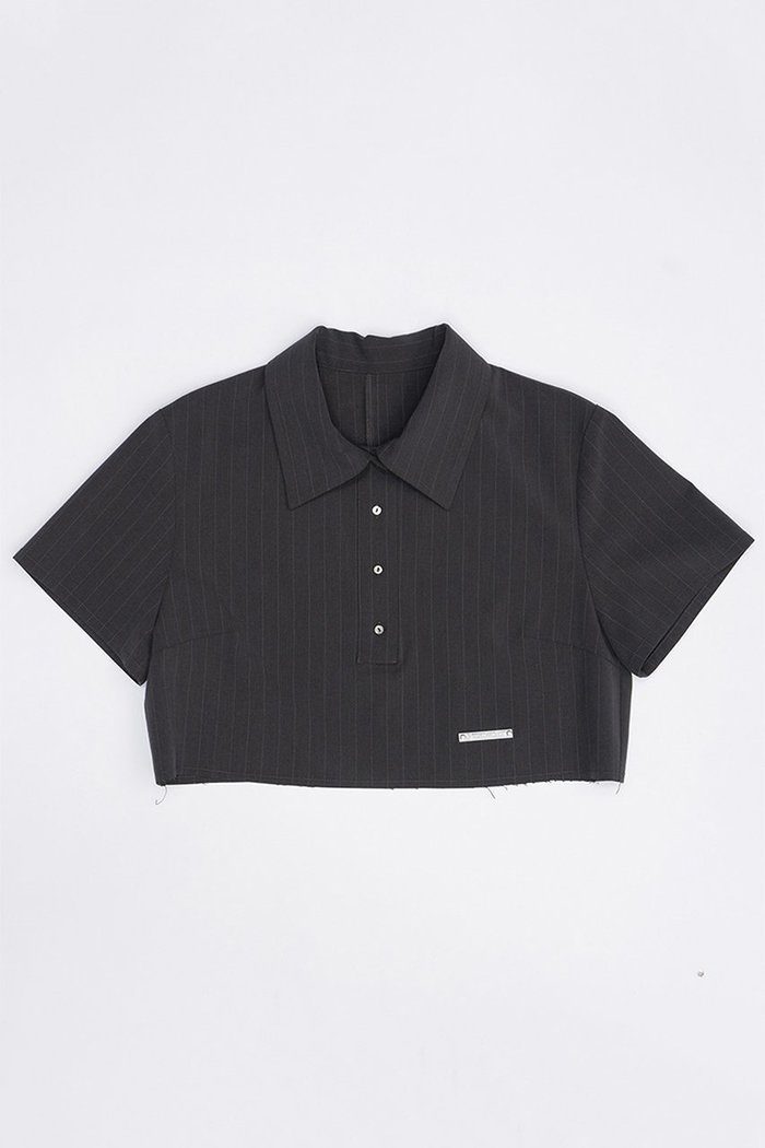 【プランク プロジェクト/PRANK PROJECT】のウーステッドストライプクロップドポロトップ / Worsted Striped Cropped Polo Top インテリア・キッズ・メンズ・レディースファッション・服の通販 founy(ファニー) https://founy.com/ ファッション Fashion レディースファッション Fashion for Women トップス・カットソー Cut & Sew Tops シャツ・ブラウス・オフィスカジュアル Elegant Blouses & Button-Ups おすすめ Recommended / Our Picks クロップド Cropped, Short Length クール Cool, Chic ショート Short, Short Length ストライプ Stripe, Striped Pattern スリーブ Sleeve, Long Sleeve / Short Sleeve セットアップ Set-Up, Coordinated Outfit トレンド Trend, Trending Now ポロシャツ Polo Shirt, Collared Tee マキシ Maxi, Full Length マニッシュ Mannish, Boyish |ID: prp329100003942429 ipo3291000000036401090