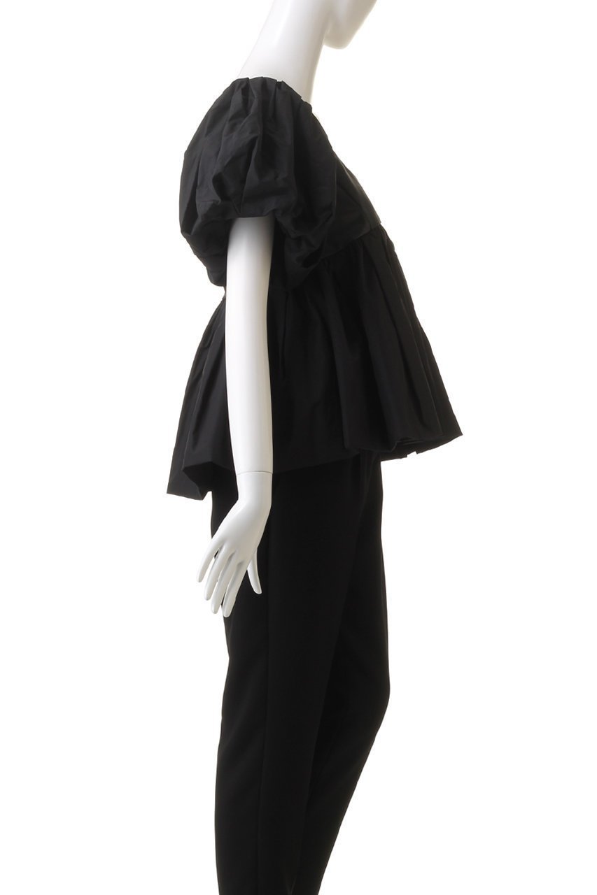 【プランク プロジェクト/PRANK PROJECT】のボリュームスリーブペプラムトップ / Voluminous Sleeve Peplum Top 人気、トレンドファッション・服の通販 founy(ファニー) 　ファッション　Fashion　レディースファッション　Fashion for Women　トップス・カットソー　Cut & Sew Tops　シャツ・ブラウス・オフィスカジュアル　Elegant Blouses & Button-Ups　ボリューム袖・フリルスリーブブラウス　Voluminous & Ruffle Sleeves / Puffy Sleeve Tops　おすすめ　Recommended / Our Picks　インナー　Innerwear　サテン　Satin, Glossy Fabric　ショート　Short, Short Length　スリーブ　Sleeve, Long Sleeve / Short Sleeve　タフタ　Taffeta, Structured Fabric　タンク　Tank Top, Sleeveless Top　チュール　Tulip, Tulip Motif　デニム　Denim, Jeans Material　フォルム　Silhouette, Form　ペプラム　Peplum, Flared Hem　ワイド　Wide, Wide Fit　other-3|ID: prp329100003942431 ipo3291000000032910015