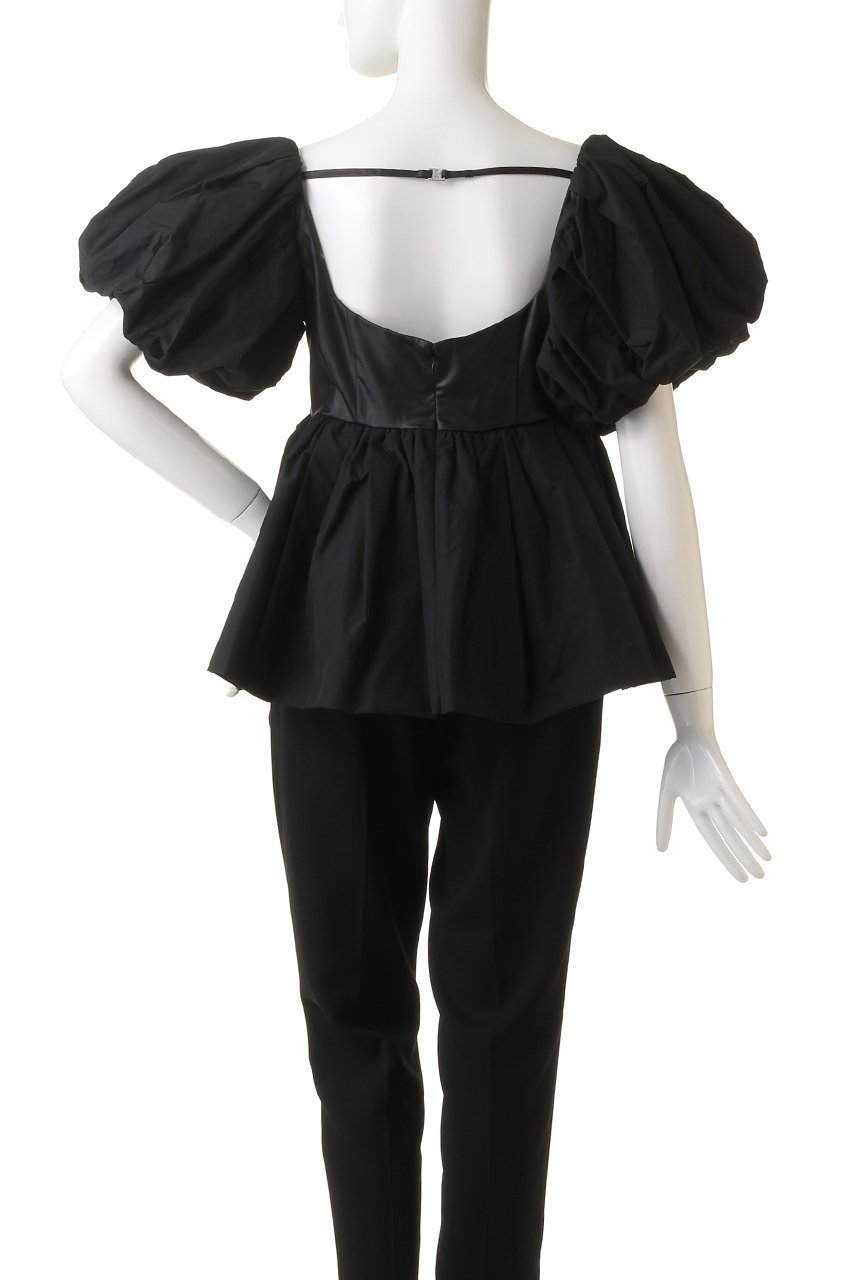 【プランク プロジェクト/PRANK PROJECT】のボリュームスリーブペプラムトップ / Voluminous Sleeve Peplum Top 人気、トレンドファッション・服の通販 founy(ファニー) 　ファッション　Fashion　レディースファッション　Fashion for Women　トップス・カットソー　Cut & Sew Tops　シャツ・ブラウス・オフィスカジュアル　Elegant Blouses & Button-Ups　ボリューム袖・フリルスリーブブラウス　Voluminous & Ruffle Sleeves / Puffy Sleeve Tops　おすすめ　Recommended / Our Picks　インナー　Innerwear　サテン　Satin, Glossy Fabric　ショート　Short, Short Length　スリーブ　Sleeve, Long Sleeve / Short Sleeve　タフタ　Taffeta, Structured Fabric　タンク　Tank Top, Sleeveless Top　チュール　Tulip, Tulip Motif　デニム　Denim, Jeans Material　フォルム　Silhouette, Form　ペプラム　Peplum, Flared Hem　ワイド　Wide, Wide Fit　other-4|ID: prp329100003942431 ipo3291000000032910017