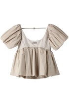 【プランク プロジェクト/PRANK PROJECT】のボリュームスリーブペプラムトップ / Voluminous Sleeve Peplum Top IVR(アイボリー)|ID: prp329100003942431 ipo3291000000034422424