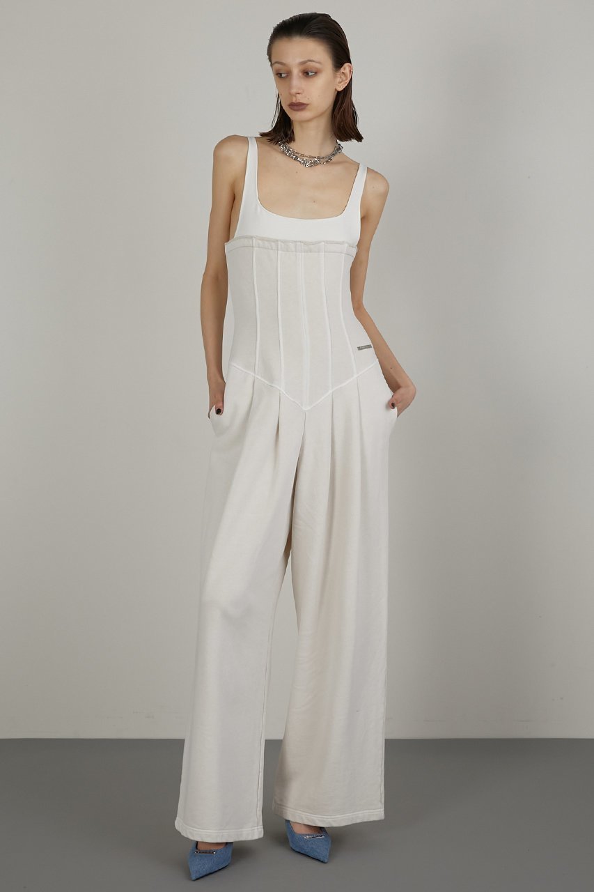 【プランク プロジェクト/PRANK PROJECT】のピグメントスウェットオールインワン / Pigment Sweatshirt All In One 人気、トレンドファッション・服の通販 founy(ファニー) ファッション Fashion レディースファッション Fashion for Women パンツ Pants & Trousers インナー Innerwear コルセット Corset, Bustier スウェット / スエット Sweatshirt, Sweatwear ダブル Double, Double-Breasted フィット Fit, Slim Fit ボトム Bottoms, Lower Wear ワイド Wide, Wide Fit 夏 Summer other-2|ID: prp329100003942433 ipo3291000000034423256