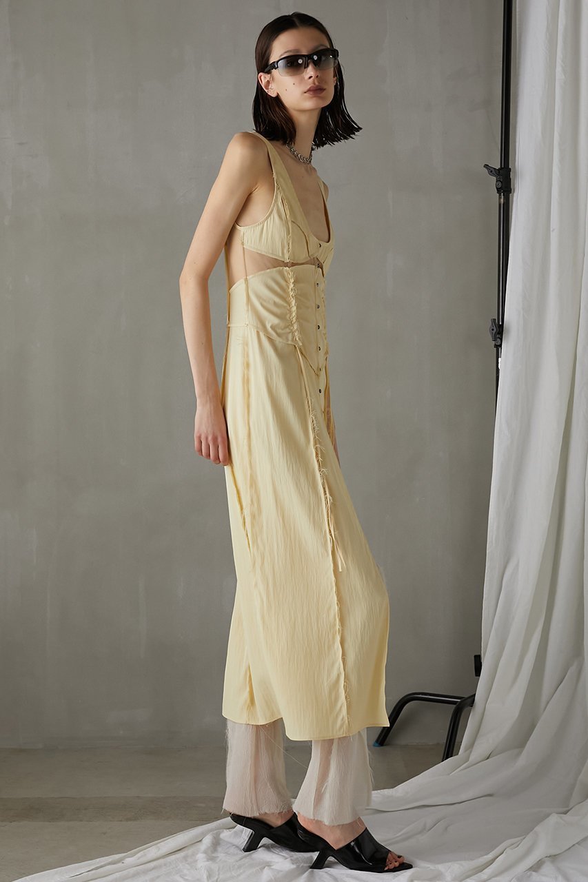 【プランク プロジェクト/PRANK PROJECT】のランジェリーロングキャミドレス / Lingerie Long Cami Dress 人気、トレンドファッション・服の通販 founy(ファニー) 　ファッション　Fashion　レディースファッション　Fashion for Women　ワンピース　Dresses　フォーマル・パーティードレス・結婚式用ドレス　Elegant & Casual Dresses　チュニック　Tunic Tops & Dresses　おすすめ　Recommended / Our Picks　ギャザー　Gathered, Ruffled　シアー　Sheer, See-Through　スリット　Slit, Slit Detail　チュニック　Tunic, Long Top　ドッキング　Docking, Mixed Material　バランス　Balance, Style Balance　フロント　Front, Front Design　ランジェリー　Lingerie, Intimate Wear　ロング　Long, Long-Length　other-5|ID: prp329100003942434 ipo3291000000032915362