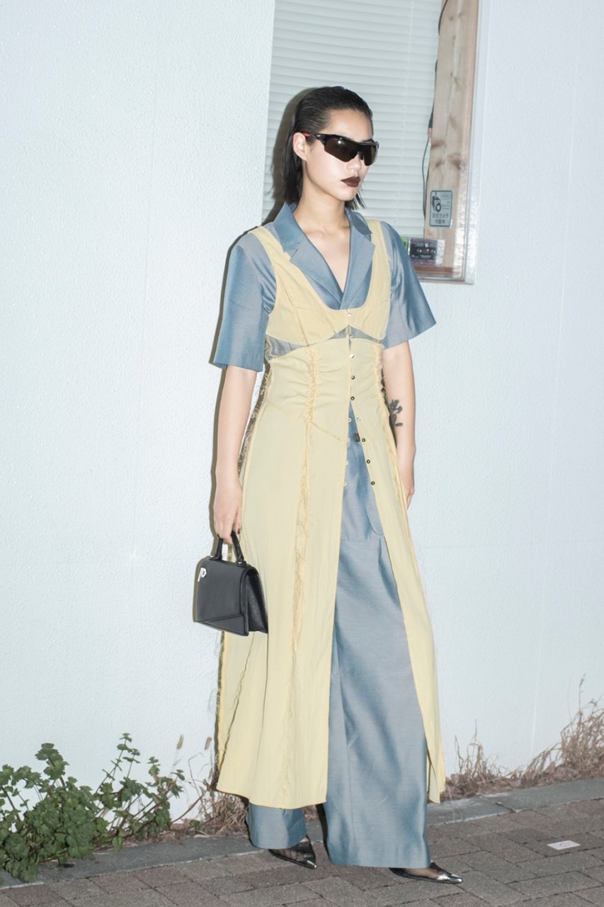 【プランク プロジェクト/PRANK PROJECT】のランジェリーロングキャミドレス / Lingerie Long Cami Dress 人気、トレンドファッション・服の通販 founy(ファニー) 　ファッション　Fashion　レディースファッション　Fashion for Women　ワンピース　Dresses　フォーマル・パーティードレス・結婚式用ドレス　Elegant & Casual Dresses　チュニック　Tunic Tops & Dresses　おすすめ　Recommended / Our Picks　ギャザー　Gathered, Ruffled　シアー　Sheer, See-Through　スリット　Slit, Slit Detail　チュニック　Tunic, Long Top　ドッキング　Docking, Mixed Material　バランス　Balance, Style Balance　フロント　Front, Front Design　ランジェリー　Lingerie, Intimate Wear　ロング　Long, Long-Length　other-7|ID: prp329100003942434 ipo3291000000032915378