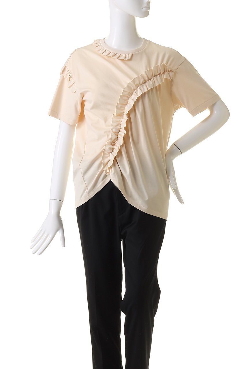 【ルール ロジェット/leur logette】のLotusギャザートップ 人気、トレンドファッション・服の通販 founy(ファニー) 　ファッション　Fashion　レディースファッション　Fashion for Women　トップス・カットソー　Cut & Sew Tops　シャツ・ブラウス・オフィスカジュアル　Elegant Blouses & Button-Ups　ロングTシャツ・Tシャツ　Longline T-Shirts & Tees　カットソー・ベーシックTシャツ　Cut-and-Sewn Tops / Stretch Tees & Basics　ギャザー　Gathered, Ruffled　ショート　Short, Short Length　シンプル　Simple, Minimal　スリーブ　Sleeve, Long Sleeve / Short Sleeve　夏　Summer　other-2|ID: prp329100003942435 ipo3291000000032913401