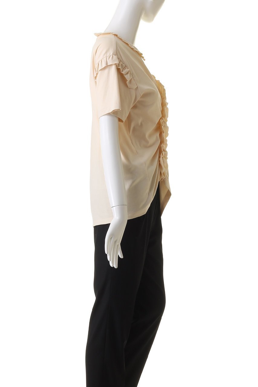 【ルール ロジェット/leur logette】のLotusギャザートップ 人気、トレンドファッション・服の通販 founy(ファニー) 　ファッション　Fashion　レディースファッション　Fashion for Women　トップス・カットソー　Cut & Sew Tops　シャツ・ブラウス・オフィスカジュアル　Elegant Blouses & Button-Ups　ロングTシャツ・Tシャツ　Longline T-Shirts & Tees　カットソー・ベーシックTシャツ　Cut-and-Sewn Tops / Stretch Tees & Basics　ギャザー　Gathered, Ruffled　ショート　Short, Short Length　シンプル　Simple, Minimal　スリーブ　Sleeve, Long Sleeve / Short Sleeve　夏　Summer　other-3|ID: prp329100003942435 ipo3291000000032913410