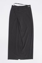 【プランク プロジェクト/PRANK PROJECT】のウーステッドストライプローウエストマキシスカート / Worsted Striped Low Waist Maxi Skirt C.GRY(チャコールグレー)|ID:prp329100003942442