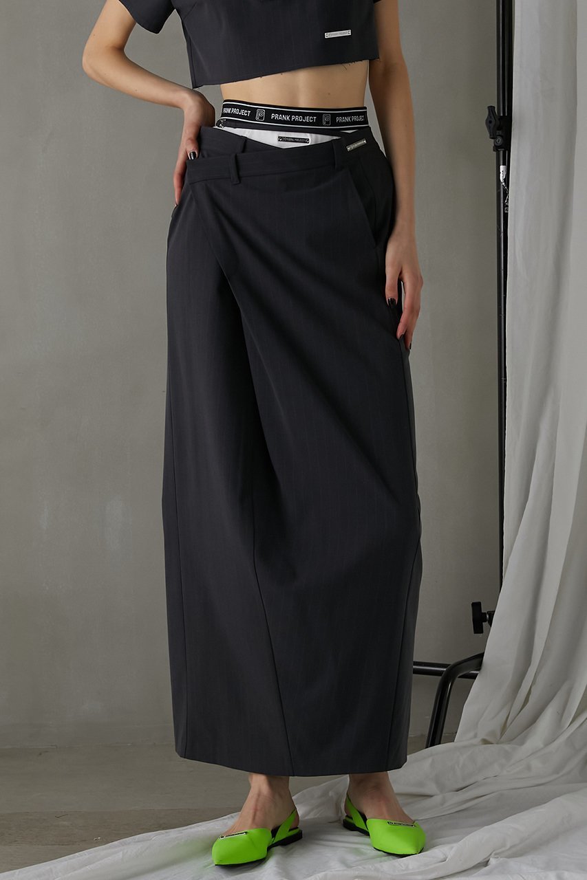 【プランク プロジェクト/PRANK PROJECT】のウーステッドストライプローウエストマキシスカート / Worsted Striped Low Waist Maxi Skirt 人気、トレンドファッション・服の通販 founy(ファニー) ファッション Fashion レディースファッション Fashion for Women スカート Skirts ロングスカート Long Skirts / Maxi & Midi Skirts おすすめ Recommended / Our Picks クール Cool, Chic ストライプ Stripe, Striped Pattern セットアップ Set-Up, Coordinated Outfit ポロシャツ Polo Shirt, Collared Tee マキシ Maxi, Full Length メタル Metal, Metal Parts ロング Long, Long-Length other-8|ID: prp329100003942442 ipo3291000000035728349