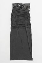 【プランク プロジェクト/PRANK PROJECT】のレイヤードマキシシャーリングスカート / Layered Maxi Shirring Skirt C.GRY(チャコールグレー)|ID: prp329100003942443 ipo3291000000026006192