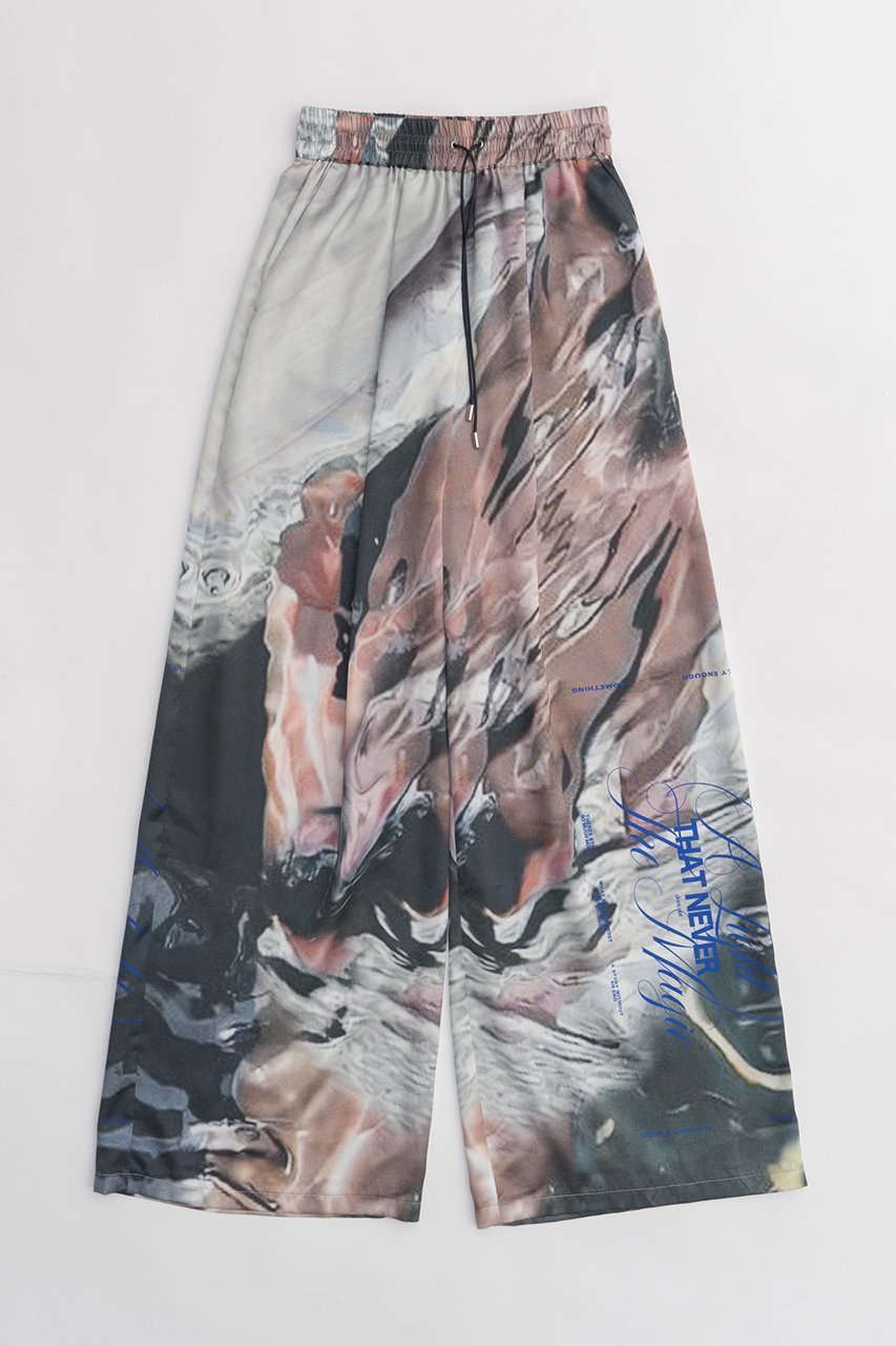 【プランク プロジェクト/PRANK PROJECT】のマルチプリントイージーパンツ / Multi-Printed Easy Pants インテリア・キッズ・メンズ・レディースファッション・服の通販 founy(ファニー) 　ファッション　Fashion　レディースファッション　Fashion for Women　パンツ　Pants & Trousers　グラフィック　Graphic, Graphic Design　サテン　Satin, Glossy Fabric　シンプル　Simple, Minimal　タンク　Tank Top, Sleeveless Top　プリント　Print, Printed Pattern　ワイド　Wide, Wide Fit　MLT2(マルチカラー2)|ID: prp329100003942448 ipo3291000000032819060
