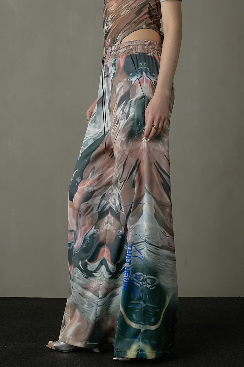 【プランク プロジェクト/PRANK PROJECT】のマルチプリントイージーパンツ / Multi-Printed Easy Pants 人気、トレンドファッション・服の通販 founy(ファニー) 　ファッション　Fashion　レディースファッション　Fashion for Women　パンツ　Pants & Trousers　グラフィック　Graphic, Graphic Design　サテン　Satin, Glossy Fabric　シンプル　Simple, Minimal　タンク　Tank Top, Sleeveless Top　プリント　Print, Printed Pattern　ワイド　Wide, Wide Fit　other-8|ID: prp329100003942448 ipo3291000000032819067