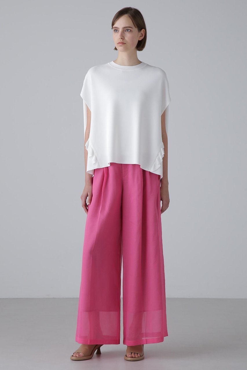 【アドーア/ADORE】のソフトオーガンジーパンツ 人気、トレンドファッション・服の通販 founy(ファニー) 　ファッション　Fashion　レディースファッション　Fashion for Women　パンツ　Pants & Trousers　ジャケット　Jacket, Outerwear　セットアップ　Set-Up, Coordinated Outfit　ワイド　Wide, Wide Fit　other-6|ID: prp329100003942470 ipo3291000000035587445