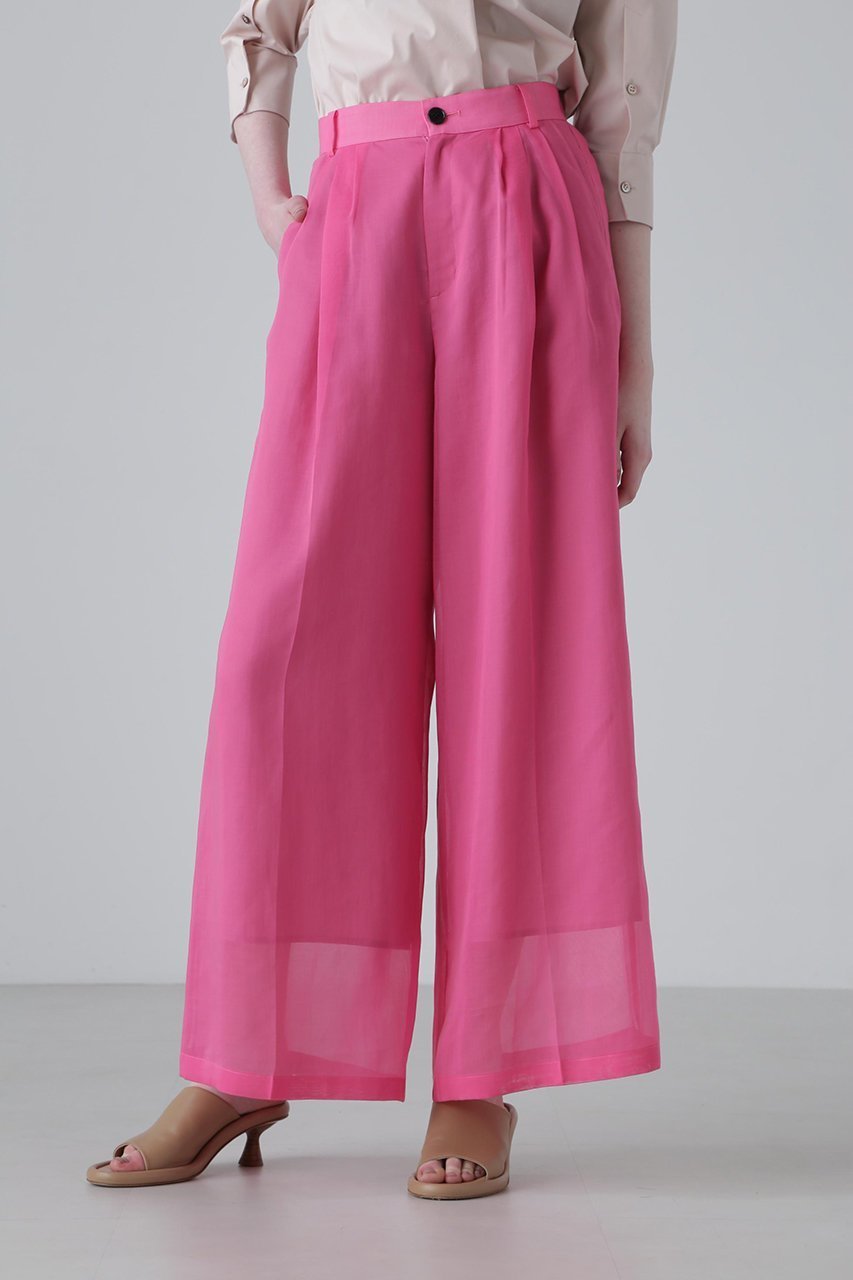 【アドーア/ADORE】のソフトオーガンジーパンツ 人気、トレンドファッション・服の通販 founy(ファニー) 　ファッション　Fashion　レディースファッション　Fashion for Women　パンツ　Pants & Trousers　ジャケット　Jacket, Outerwear　セットアップ　Set-Up, Coordinated Outfit　ワイド　Wide, Wide Fit　other-7|ID: prp329100003942470 ipo3291000000035587446