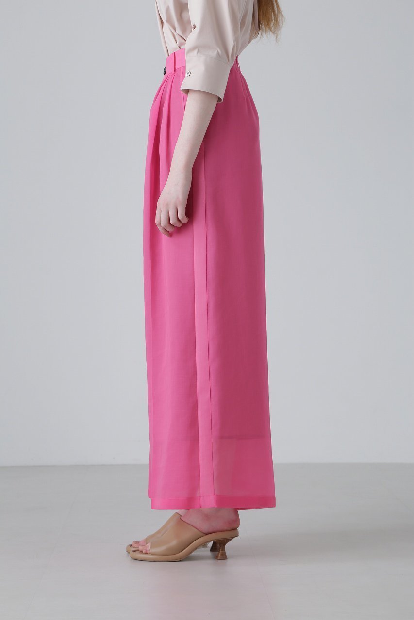 【アドーア/ADORE】のソフトオーガンジーパンツ 人気、トレンドファッション・服の通販 founy(ファニー) 　ファッション　Fashion　レディースファッション　Fashion for Women　パンツ　Pants & Trousers　ジャケット　Jacket, Outerwear　セットアップ　Set-Up, Coordinated Outfit　ワイド　Wide, Wide Fit　other-8|ID: prp329100003942470 ipo3291000000035587447
