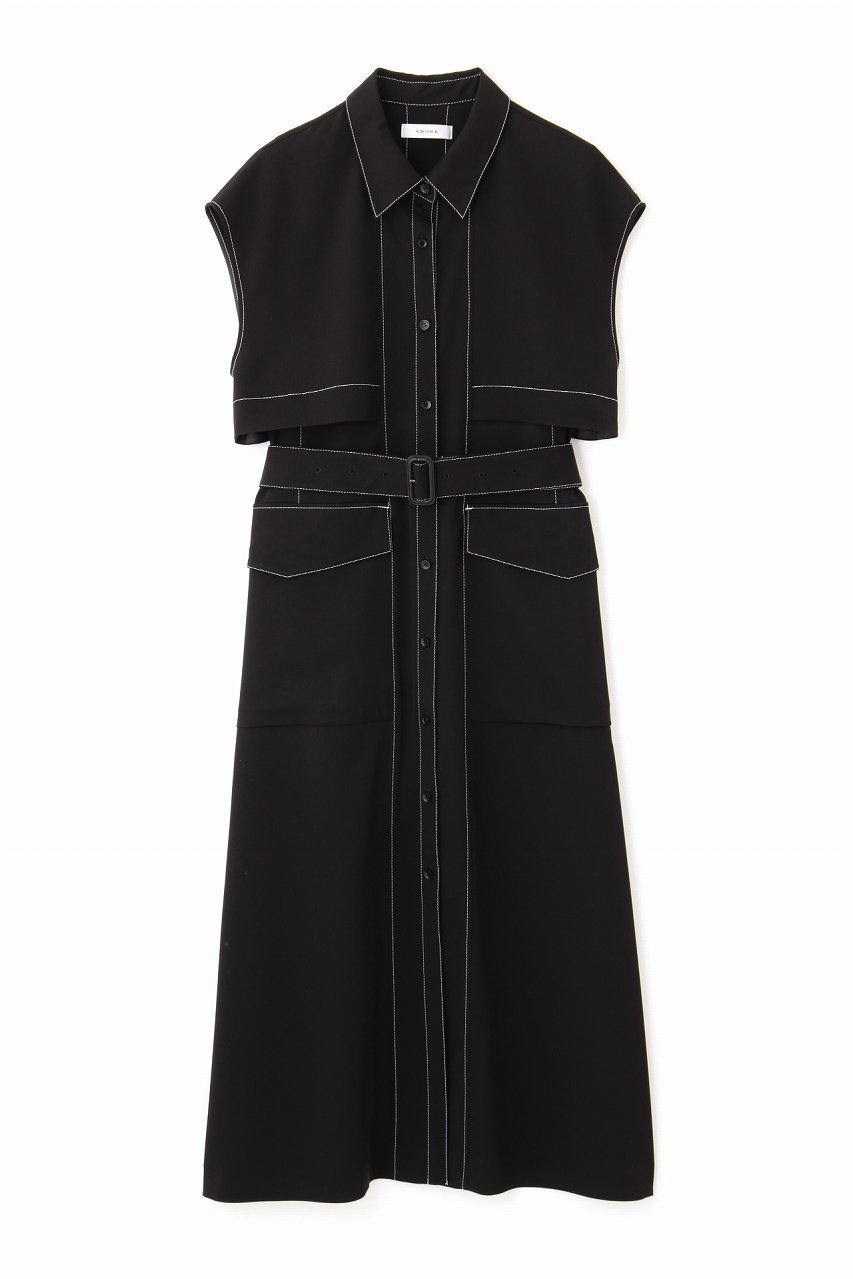 【アドーア/ADORE】のドライストレッチツイルワンピース 人気、トレンドファッション・服の通販 founy(ファニー) 　ファッション　Fashion　レディースファッション　Fashion for Women　ワンピース　Dresses　チュニック　Tunic Tops & Dresses　チュニック　Tunic, Long Top　ツイル　Twist, Twisted Detail　ドレープ　Drape, Draping Fabric　ロング　Long, Long-Length　エレガント 上品　Elegant　 other-1|ID: prp329100003942497 ipo3291000000032893299