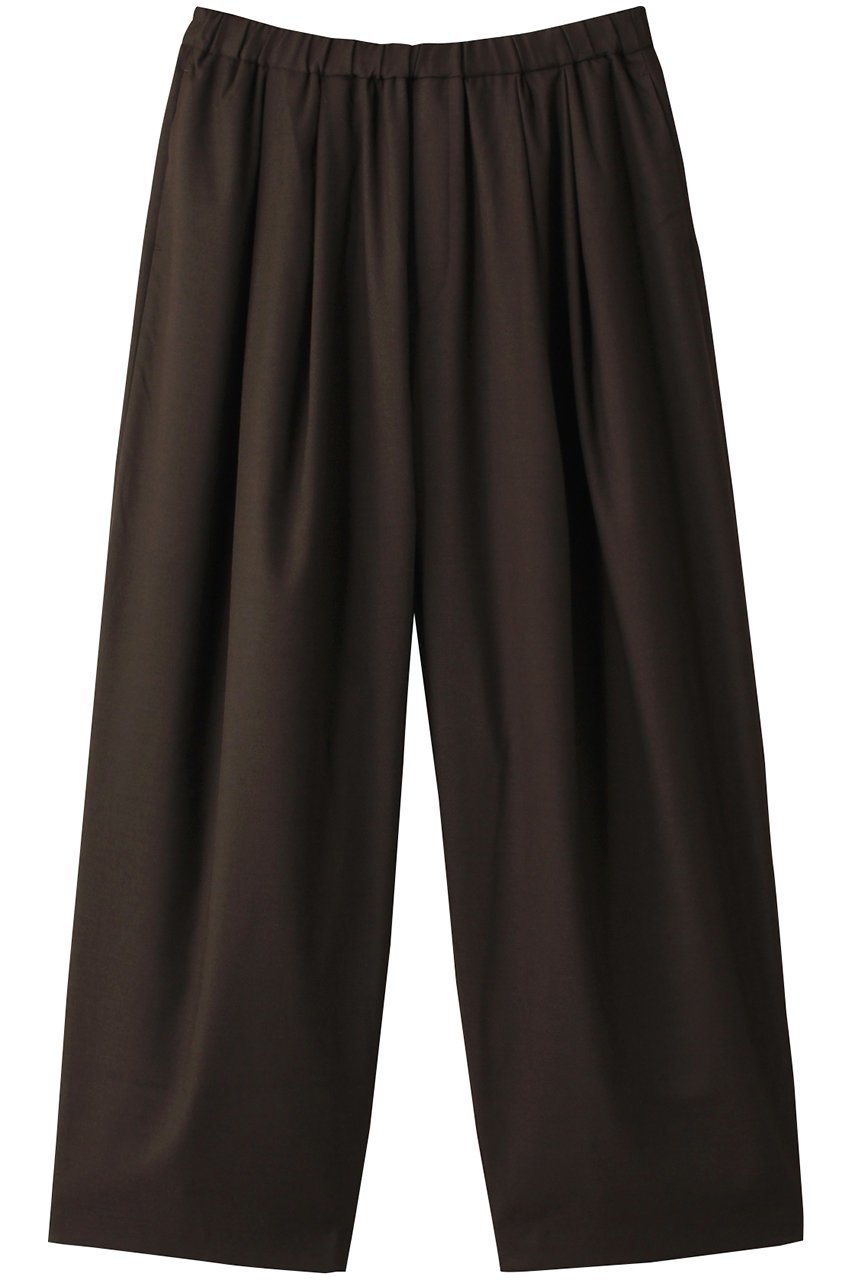 【ミズイロ インド/mizuiro ind】のwide tuck PT パンツ インテリア・キッズ・メンズ・レディースファッション・服の通販 founy(ファニー) 　ファッション　Fashion　レディースファッション　Fashion for Women　パンツ　Pants & Trousers　なめらか　Smooth, Silky Texture　ギャザー　Gathered, Ruffled　ワイド　Wide, Wide Fit　brown|ID: prp329100003942504 ipo3291000000032817791