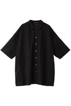 【ミズイロ インド/mizuiro ind】のlace wide shirt tunic チュニック black|ID: prp329100003942507 ipo3291000000026006388