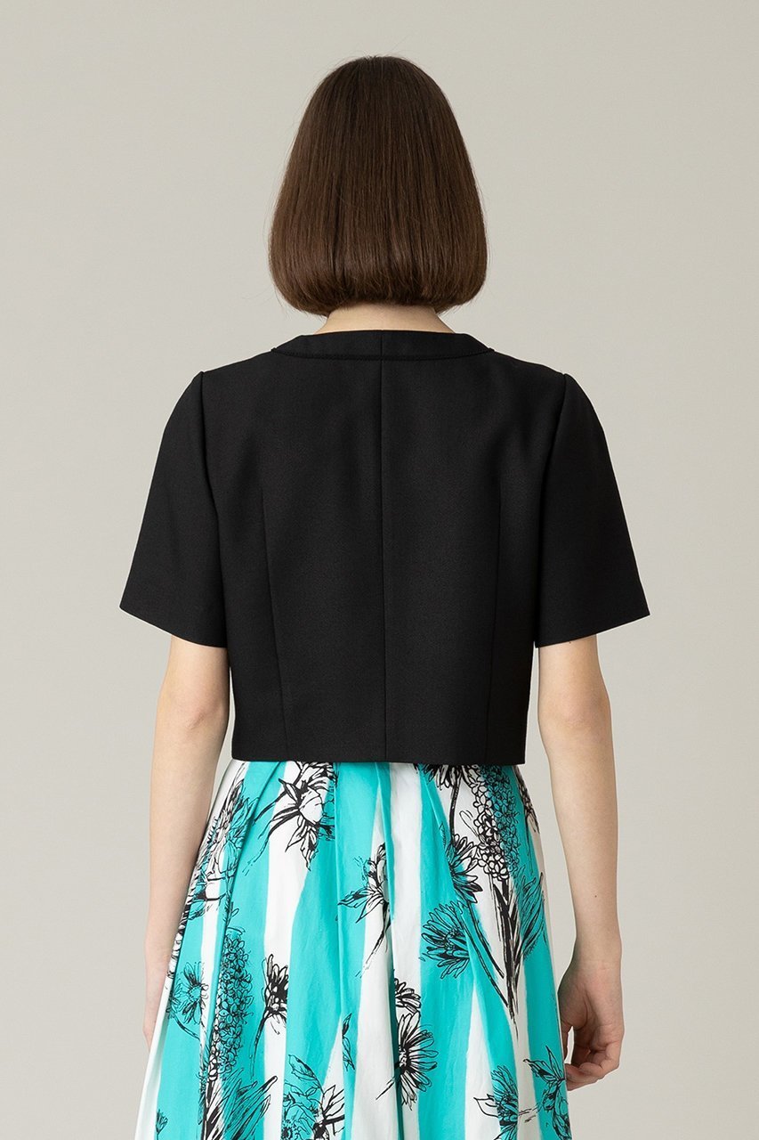 【アルアバイル/allureville】の【LOULOU WILLOUGHBY】トリッカーオックス半袖ジャケット 人気、トレンドファッション・服の通販 founy(ファニー) 　ファッション　Fashion　レディースファッション　Fashion for Women　アウター　Coat / Outerwear Collection　レディースジャケット・軽アウター　Jackets　オックス　Oxford Fabric　カーディガン　Cardigan, Knitwear　コンパクト　Compact, Small Size　ジャケット　Jacket, Outerwear　フォルム　Silhouette, Form　ブレード　Braid, Decorative Trim　半袖　Short Sleeve, Half Sleeve　other-6|ID: prp329100003942518 ipo3291000000032956149