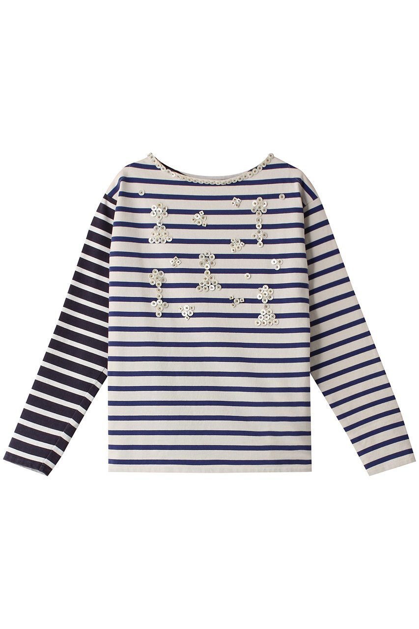 【カレンテージ/CURRENTAGE】のPearly king&Queenバスクシャツ 人気、トレンドファッション・服の通販 founy(ファニー) 　ファッション　Fashion　レディースファッション　Fashion for Women　トップス・カットソー　Cut & Sew Tops　シャツ・ブラウス・オフィスカジュアル　Elegant Blouses & Button-Ups　ロングTシャツ・Tシャツ　Longline T-Shirts & Tees　カットソー・ベーシックTシャツ　Cut-and-Sewn Tops / Stretch Tees & Basics　アシンメトリー　Asymmetrical Style　カットソー　Cut and Sewn Top　スリーブ　Sleeve, Long Sleeve / Short Sleeve　バスク　Basque, Basque Style　ロング　Long, Long-Length　 other-1|ID: prp329100003944186 ipo3291000000035785912