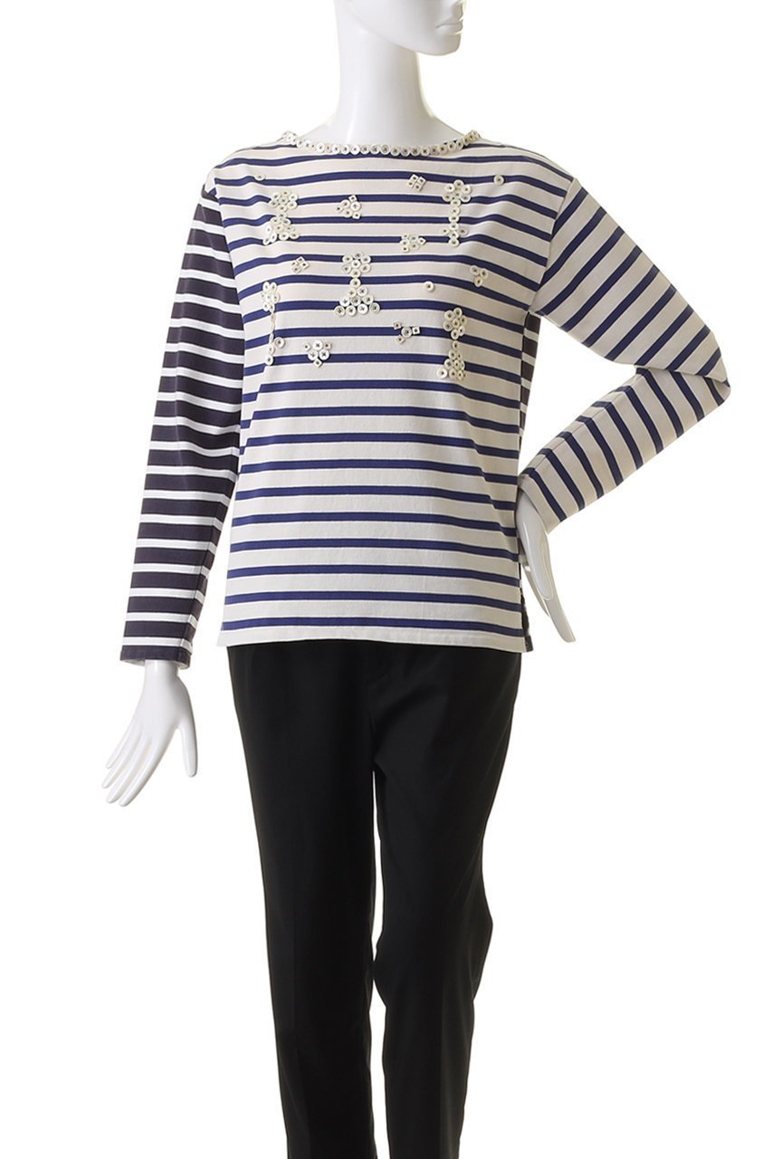 【カレンテージ/CURRENTAGE】のPearly king&Queenバスクシャツ 人気、トレンドファッション・服の通販 founy(ファニー) 　ファッション　Fashion　レディースファッション　Fashion for Women　トップス・カットソー　Cut & Sew Tops　シャツ・ブラウス・オフィスカジュアル　Elegant Blouses & Button-Ups　ロングTシャツ・Tシャツ　Longline T-Shirts & Tees　カットソー・ベーシックTシャツ　Cut-and-Sewn Tops / Stretch Tees & Basics　アシンメトリー　Asymmetrical Style　カットソー　Cut and Sewn Top　スリーブ　Sleeve, Long Sleeve / Short Sleeve　バスク　Basque, Basque Style　ロング　Long, Long-Length　other-2|ID: prp329100003944186 ipo3291000000035785914