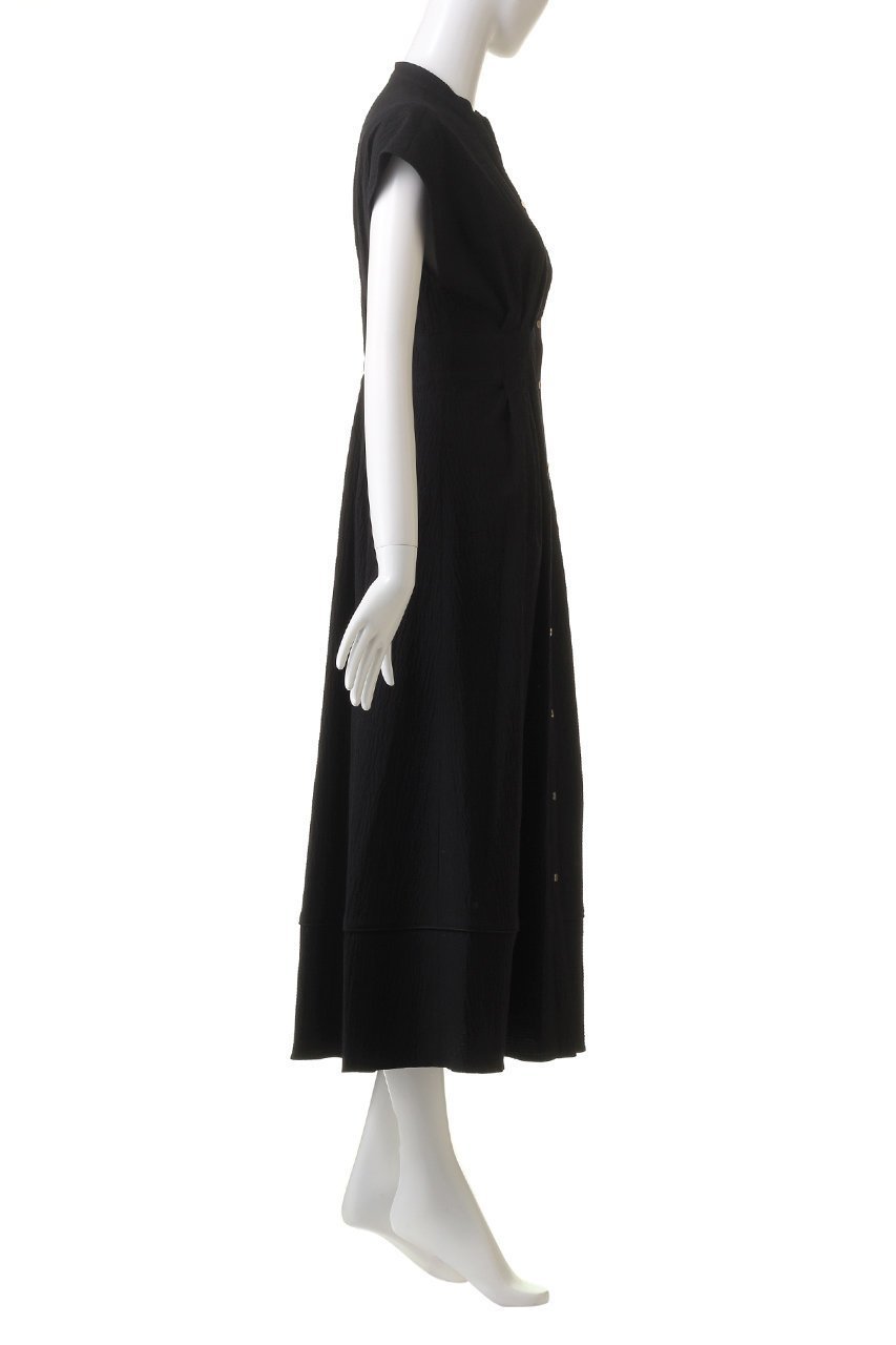 【アルアバイル/allureville】の【LOULOU WILLOUGHBY】リップルタックワンピース 人気、トレンドファッション・服の通販 founy(ファニー) 　ファッション　Fashion　レディースファッション　Fashion for Women　ワンピース　Dresses　チュニック　Tunic Tops & Dresses　スタンド　Stand Collar, Upright Stand　スリーブ　Sleeve, Long Sleeve / Short Sleeve　チュニック　Tunic, Long Top　フィット　Fit, Slim Fit　フレンチ　French, French Style　ロング　Long, Long-Length　夏　Summer　other-3|ID: prp329100003944190 ipo3291000000032916624