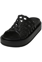 【パロマバルセロ/PALOMA BARCELO】のNADIRA レザーメッシュ厚底サンダル ブラック|ID: prp329100003944208 ipo3291000000032851781
