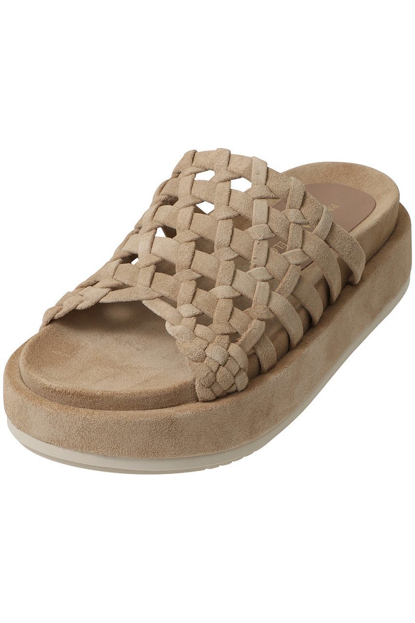 【パロマバルセロ/PALOMA BARCELO】のNADIRA レザーメッシュ厚底サンダル インテリア・キッズ・メンズ・レディースファッション・服の通販 founy(ファニー) 　ファッション　Fashion　レディースファッション　Fashion for Women　サマー　Summer, Summer Style　サンダル　Sandals, Summer Shoes　デニム　Denim, Jeans Material　ドレス　Dress, One-Piece　バランス　Balance, Style Balance　メッシュ　Mesh, Net Fabric　厚底　Platform Shoes　夏　Summer　春　Spring　S/S・春夏　SS, Spring/Summer, Warm Season　ベージュスエード|ID: prp329100003944208 ipo3291000000032851787