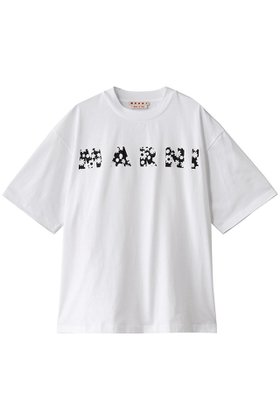 【マルニ/MARNI】 フラワーロゴTシャツ人気、トレンドファッション・服の通販 founy(ファニー) ファッション Fashion レディースファッション Fashion for Women トップス・カットソー Cut & Sew Tops シャツ・ブラウス・オフィスカジュアル Elegant Blouses & Button-Ups ロングTシャツ・Tシャツ Longline T-Shirts & Tees カットソー・ベーシックTシャツ Cut-and-Sewn Tops / Stretch Tees & Basics ショート Short, Short Length シンプル Simple, Minimal スリーブ Sleeve, Long Sleeve / Short Sleeve フラワー Flower, Floral |ID:prp329100003944215