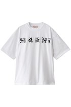 【マルニ/MARNI】のフラワーロゴTシャツ 人気、トレンドファッション・服の通販 founy(ファニー) ファッション Fashion レディースファッション Fashion for Women トップス・カットソー Cut & Sew Tops シャツ・ブラウス・オフィスカジュアル Elegant Blouses & Button-Ups ロングTシャツ・Tシャツ Longline T-Shirts & Tees カットソー・ベーシックTシャツ Cut-and-Sewn Tops / Stretch Tees & Basics ショート Short, Short Length シンプル Simple, Minimal スリーブ Sleeve, Long Sleeve / Short Sleeve フラワー Flower, Floral thumbnail リリーホワイト×ブラック|ID: prp329100003944215 ipo3291000000032864970