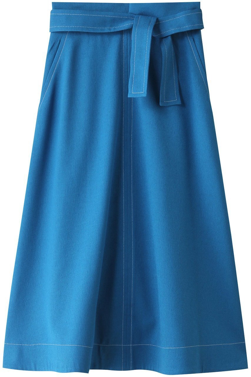 【アルアバイル/allureville】のリノツイルステッチフレアースカート インテリア・キッズ・メンズ・レディースファッション・服の通販 founy(ファニー) 　ファッション　Fashion　レディースファッション　Fashion for Women　スカート　Skirts　ロングスカート　Long Skirts / Maxi & Midi Skirts　シンプル　Simple, Minimal　フェミニン　Feminine, Girly　フレア　Flare, Flared　ロング　Long, Long-Length　ワーク　Workwear, Utility Style　ブルー|ID: prp329100003944246 ipo3291000000032822470