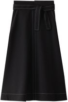 【アルアバイル/allureville】のリノツイルステッチフレアースカート ブラック|ID: prp329100003944246 ipo3291000000032822471