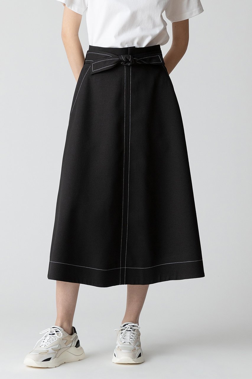 【アルアバイル/allureville】のリノツイルステッチフレアースカート 人気、トレンドファッション・服の通販 founy(ファニー) 　ファッション　Fashion　レディースファッション　Fashion for Women　スカート　Skirts　ロングスカート　Long Skirts / Maxi & Midi Skirts　シンプル　Simple, Minimal　フェミニン　Feminine, Girly　フレア　Flare, Flared　ロング　Long, Long-Length　ワーク　Workwear, Utility Style　other-6|ID: prp329100003944246 ipo3291000000032822476