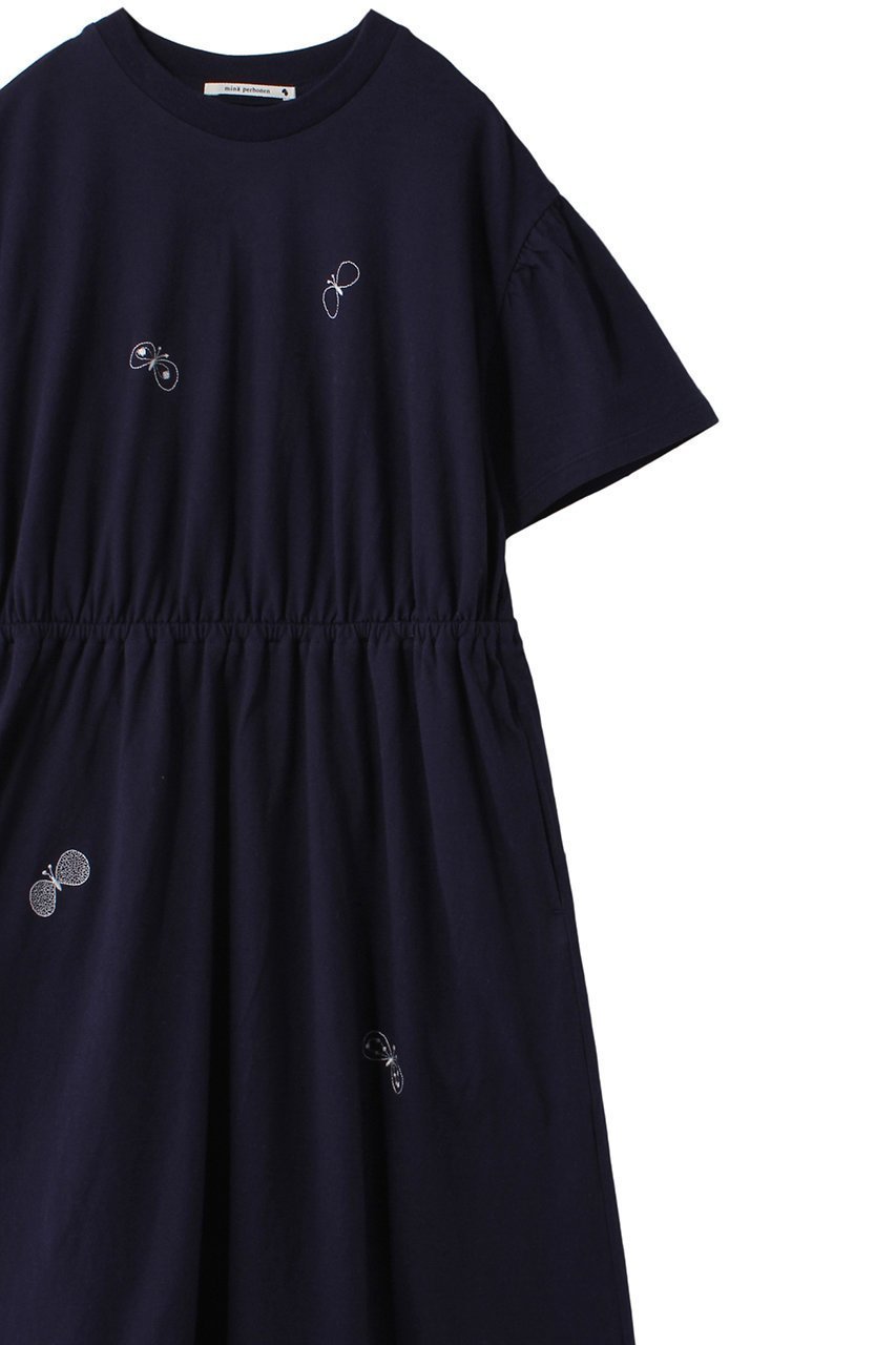 【ミナ ペルホネン/mina perhonen / KIDS】の【KIDS】choucho ワンピース ネイビー 130/8Y 人気、トレンドファッション・服の通販 founy(ファニー) ファッション Fashion キッズファッション Fashion for Kids ワンピース Dresses 旅行 Travel other-3|ID: prp329100003945641 ipo3291000000036236776