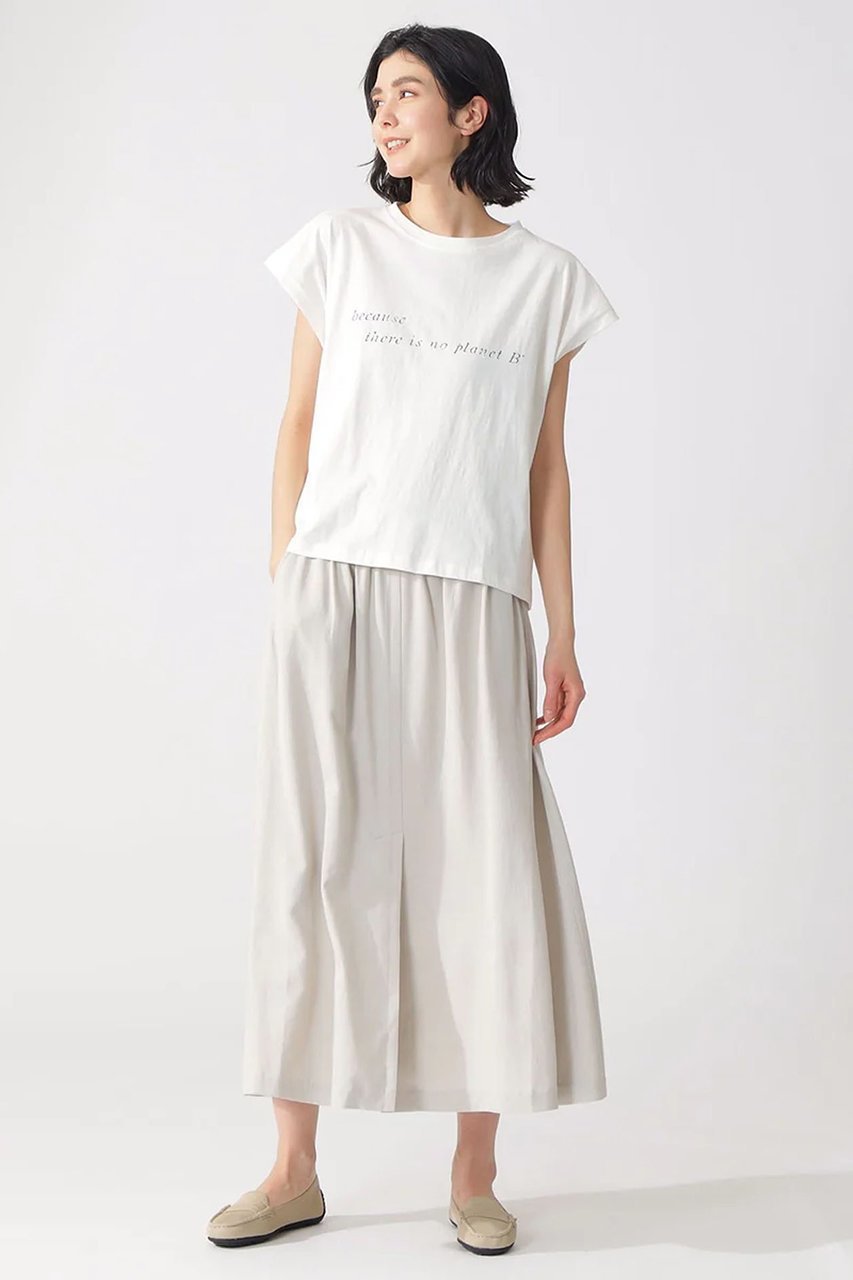 【エコアルフ/ECOALF】のENNIS BECAUSE Tシャツ / ENNIS T-SHIRT WOMAN インテリア・キッズ・メンズ・レディースファッション・服の通販 founy(ファニー) 　ファッション　Fashion　レディースファッション　Fashion for Women　トップス・カットソー　Cut & Sew Tops　シャツ・ブラウス・オフィスカジュアル　Elegant Blouses & Button-Ups　ロングTシャツ・Tシャツ　Longline T-Shirts & Tees　カットソー・ベーシックTシャツ　Cut-and-Sewn Tops / Stretch Tees & Basics　コレクション　Collection, Seasonal Line　ショート　Short, Short Length　スリーブ　Sleeve, Long Sleeve / Short Sleeve　ホワイト|ID: prp329100003945661 ipo3291000000032941832