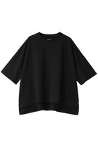 【スリー ドッツ/three dots】のパウダリーコットン ワイドTシャツ ブラック|ID: prp329100003945667 ipo3291000000029885564