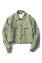 【アロー/aLORS】のVeste avec broches Demeter feminine 人気、トレンドファッション・服の通販 founy(ファニー) ファッション Fashion レディースファッション Fashion for Women アウター Coat / Outerwear Collection レディースジャケット・軽アウター Jackets イタリア Italy 春 Spring コレクション Collection, Seasonal Line ジャケット Jacket, Outerwear ネップ Nepp, Slub Yarn リネン Linen, Linen Fabric 2022年 2022 2022-2023秋冬・A/W Autumn/Winter 2022–23 AW22–23 おすすめ Recommended / Our Picks 犬 Dog thumbnail カーキ|ID: prp329100003948472 ipo3291000000032956160