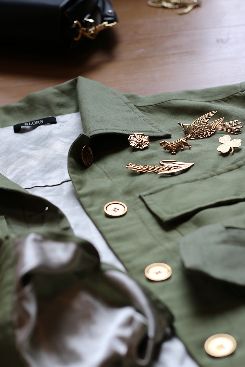 【アロー/aLORS】のVeste avec broches Demeter feminine 人気、トレンドファッション・服の通販 founy(ファニー) 　ファッション　Fashion　レディースファッション　Fashion for Women　アウター　Coat / Outerwear Collection　レディースジャケット・軽アウター　Jackets　イタリア　Italy　春　Spring　コレクション　Collection, Seasonal Line　ジャケット　Jacket, Outerwear　ネップ　Nepp, Slub Yarn　リネン　Linen, Linen Fabric　2022年　2022　2022-2023秋冬・A/W　Autumn/Winter 2022–23 AW22–23　おすすめ　Recommended / Our Picks　犬　Dog　other-5|ID: prp329100003948472 ipo3291000000032956174