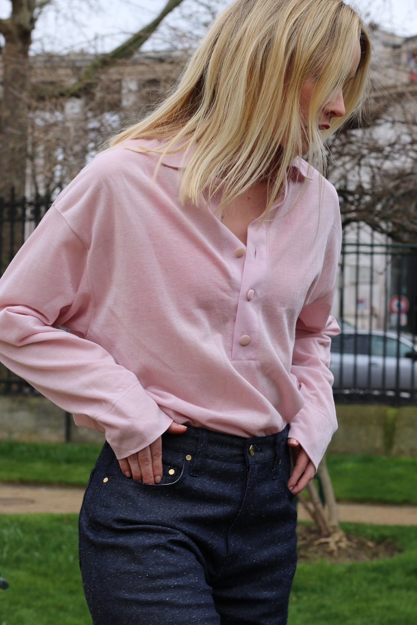 【アロー/aLORS】のPolo shirt Nectar 人気、トレンドファッション・服の通販 founy(ファニー) 　ファッション　Fashion　レディースファッション　WOMEN　トップス・カットソー　Tops/Tshirt　シャツ/ブラウス　Shirts/Blouses　ロング / Tシャツ　T-Shirts　ポロシャツ　Polo Shirts　カットソー　Cut and Sewn　スリーブ　Sleeve　ロング　Long　エレガント 上品　Elegant　other-8|ID: prp329100003948474 ipo3291000000031454489