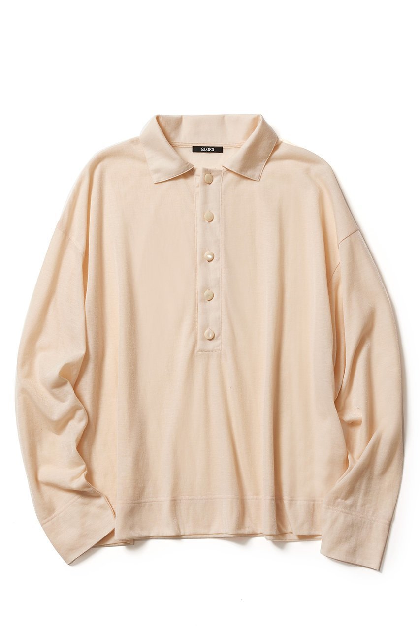 【アロー/aLORS】のPolo shirt Nectar インテリア・キッズ・メンズ・レディースファッション・服の通販 founy(ファニー) ファッション Fashion レディースファッション Fashion for Women トップス・カットソー Cut & Sew Tops シャツ・ブラウス・オフィスカジュアル Elegant Blouses & Button-Ups ロングTシャツ・Tシャツ Longline T-Shirts & Tees ポロシャツ・きれいめカジュアル Smart-Casual Polo Tops カットソー・ベーシックTシャツ Cut-and-Sewn Tops / Stretch Tees & Basics スリーブ Sleeve, Long Sleeve / Short Sleeve ロング Long, Long-Length エレガント 上品 Elegant イエロー|ID: prp329100003948474 ipo3291000000032939454