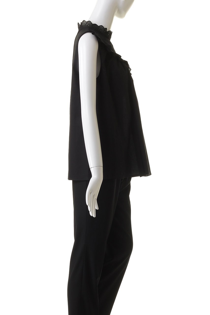 【ビリティス ディセッタン/Bilitis dix-sept ans】のハイネックレースブラウス 人気、トレンドファッション・服の通販 founy(ファニー) 　ファッション　Fashion　レディースファッション　Fashion for Women　トップス・カットソー　Cut & Sew Tops　キャミソール&ノースリーブ　Camisoles & Sleeveless Tops　シャツ・ブラウス・オフィスカジュアル　Elegant Blouses & Button-Ups　シンプル　Simple, Minimal　ノースリーブ　Sleeveless, No-Sleeve　ハイネック　High Neck, Mock Neck　フェミニン　Feminine, Girly　other-3|ID: prp329100003948480 ipo3291000000035488387