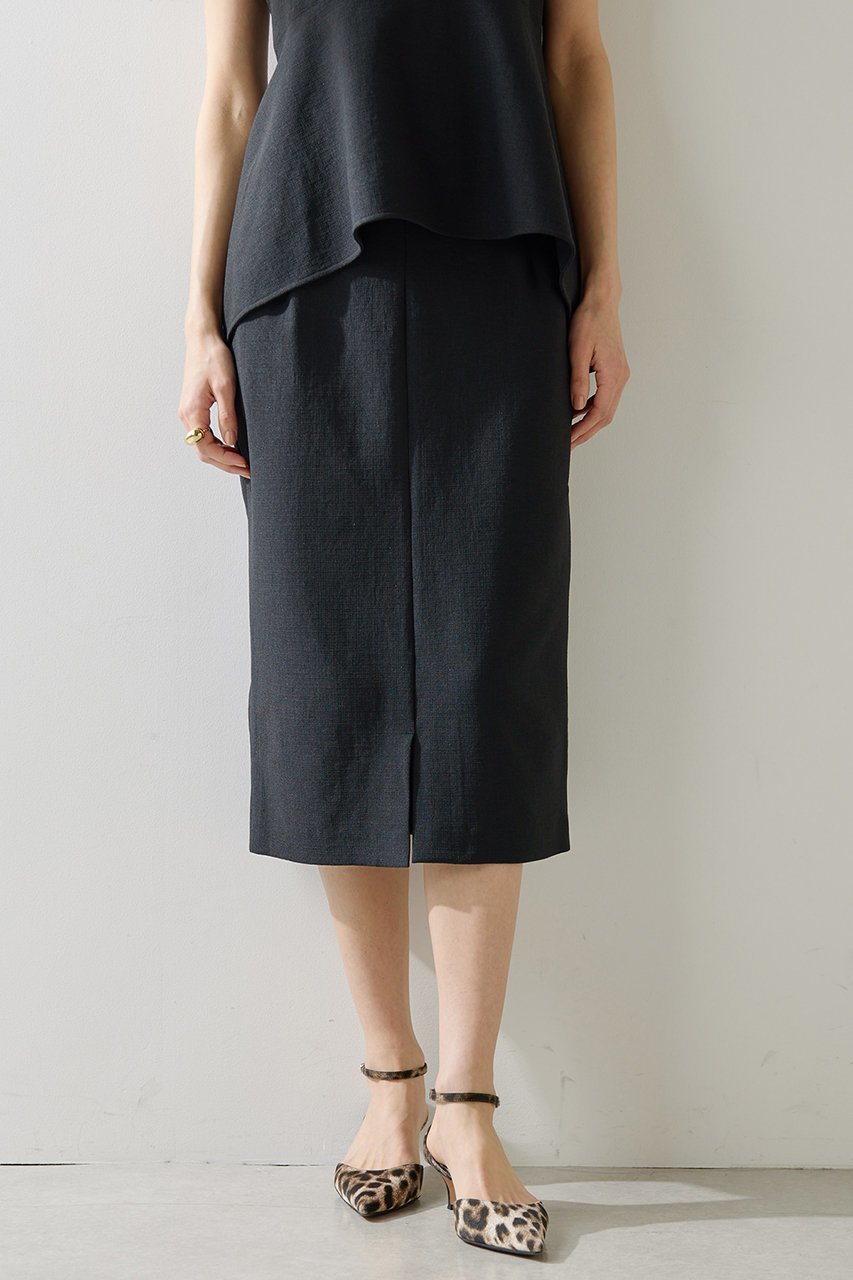 【ウィムガゼット/Whim Gazette】のストレッチブッチャースカート 人気、トレンドファッション・服の通販 founy(ファニー) 　ファッション　Fashion　レディースファッション　WOMEN　スカート　Skirt　おすすめ　Recommend　ストレッチ　Stretch　スリット　Slit　セットアップ　Set Up　タイトスカート　Tight Skirt　ベビー　Baby　ベーシック　Basic　ミドル　Middle　エレガント 上品　Elegant　再入荷　Restock/Back In Stock/Re Arrival　夏　Summer　春　Spring　S/S・春夏　Ss・Spring/Summer　other-2|ID: prp329100003948488 ipo3291000000031249637