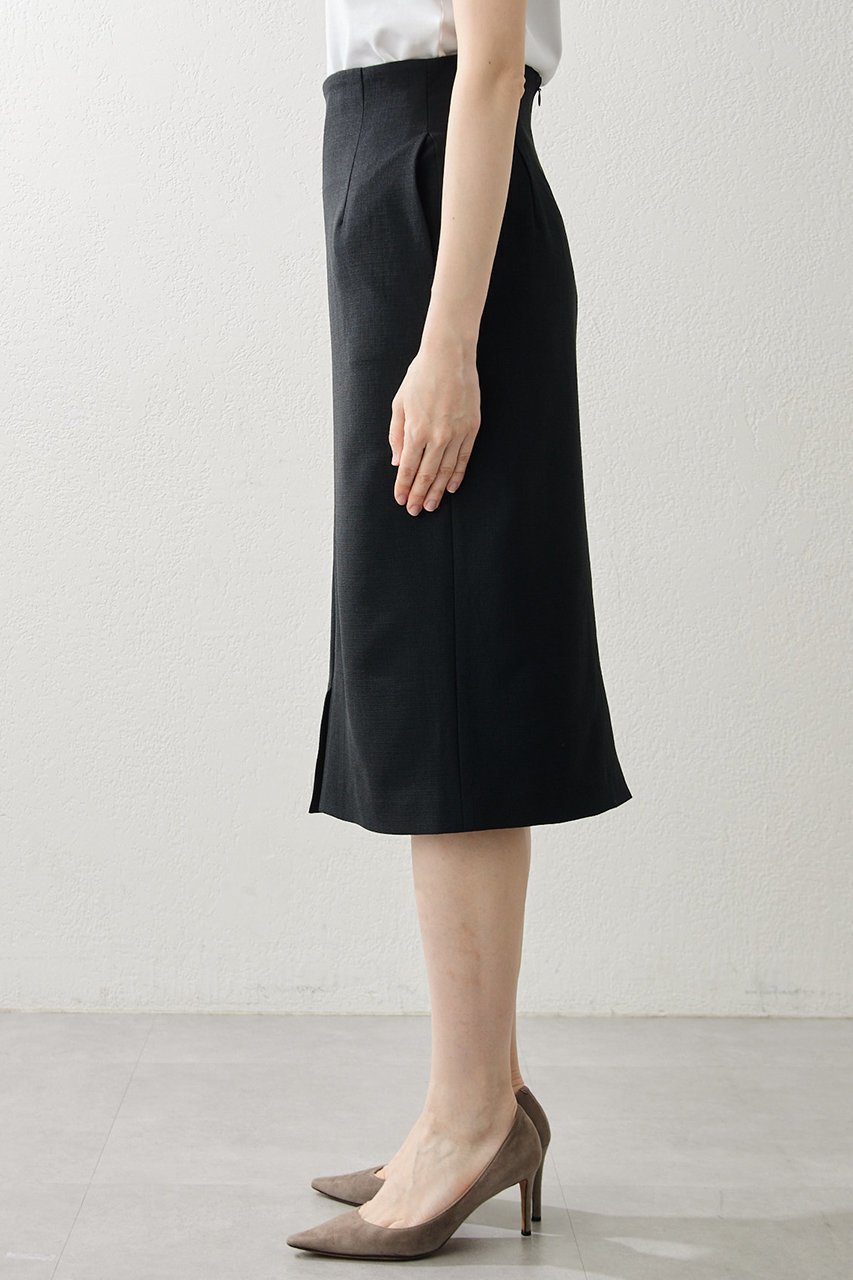 【ウィムガゼット/Whim Gazette】のストレッチブッチャースカート 人気、トレンドファッション・服の通販 founy(ファニー) 　ファッション　Fashion　レディースファッション　WOMEN　スカート　Skirt　おすすめ　Recommend　ストレッチ　Stretch　スリット　Slit　セットアップ　Set Up　タイトスカート　Tight Skirt　ベビー　Baby　ベーシック　Basic　ミドル　Middle　エレガント 上品　Elegant　再入荷　Restock/Back In Stock/Re Arrival　夏　Summer　春　Spring　S/S・春夏　Ss・Spring/Summer　other-7|ID: prp329100003948488 ipo3291000000031323716