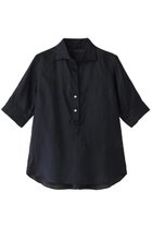 【マルティニーク/martinique】の五分袖パールスキッパー(一部WEB限定カラー) 人気、トレンドファッション・服の通販 founy(ファニー) ファッション Fashion レディースファッション Fashion for Women トップス・カットソー Cut & Sew Tops シャツ・ブラウス・オフィスカジュアル Elegant Blouses & Button-Ups おすすめ Recommended / Our Picks ショート Short, Short Length スキッパー Skipper, Open Collar スリーブ Sleeve, Long Sleeve / Short Sleeve パール Pearl, Pearl Accent リネン Linen, Linen Fabric 夏 Summer 定番 Standard, Basic Item thumbnail ネイビー|ID: prp329100003948491 ipo3291000000032902769
