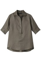 【マルティニーク/martinique】の五分袖パールスキッパー(一部WEB限定カラー) カーキ|ID: prp329100003948491 ipo3291000000036400007