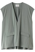 【ミディウミソリッド/MIDIUMISOLID】のV neck trad vest ベスト 人気、トレンドファッション・服の通販 founy(ファニー) ファッション Fashion レディースファッション WOMEN アウター Coat Outerwear トップス・カットソー Tops/Tshirt キャミソール / ノースリーブ No Sleeves シャツ/ブラウス Shirts/Blouses ベスト/ジレ Gilets/Vests おすすめ Recommend なめらか Smooth インナー Inner シアー Sheer タートルネック Turtleneck トレンド Trend ノースリーブ No Sleeve バランス Balance ファブリック Fabric フラップ Flap ベスト Vest ポケット Pocket 今季 This Season thumbnail green|ID: prp329100003948497 ipo3291000000029988444