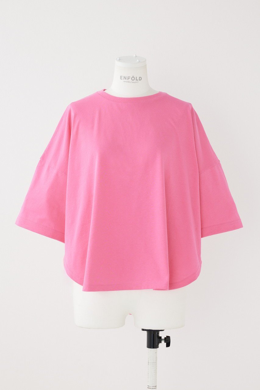 【エンフォルド/ENFOLD】のソフト天竺 ルーズBOX T/SH Tシャツ 人気、トレンドファッション・服の通販 founy(ファニー) 　ファッション　Fashion　レディースファッション　Fashion for Women　トップス・カットソー　Cut & Sew Tops　シャツ・ブラウス・オフィスカジュアル　Elegant Blouses & Button-Ups　ロングTシャツ・Tシャツ　Longline T-Shirts & Tees　カットソー・ベーシックTシャツ　Cut-and-Sewn Tops / Stretch Tees & Basics　インド　Indian Textile　オーガニック　Organic Cotton　ショート　Short, Short Length　スリーブ　Sleeve, Long Sleeve / Short Sleeve　ルーズ　Loose, Oversized　ワイド　Wide, Wide Fit　夏　Summer　春　Spring　S/S・春夏　SS, Spring/Summer, Warm Season　 other-1|ID: prp329100003951695 ipo3291000000035792003