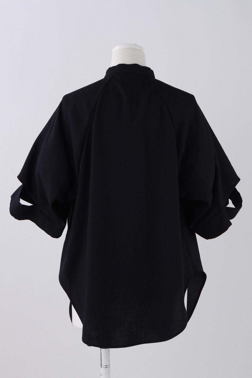【エンフォルド/ENFOLD】のリネンライク 2way ネックBL/ブラウス 人気、トレンドファッション・服の通販 founy(ファニー) 　ファッション　Fashion　レディースファッション　Fashion for Women　トップス・カットソー　Cut & Sew Tops　シャツ・ブラウス・オフィスカジュアル　Elegant Blouses & Button-Ups　カフス　Cuff Design　ショート　Short, Short Length　スリット　Slit, Slit Detail　スリーブ　Sleeve, Long Sleeve / Short Sleeve　セットアップ　Set-Up, Coordinated Outfit　センター　Center, Center Line　定番　Standard, Basic Item　人気　Popular, Best Seller　フロント　Front, Front Design　羽織　Haori, Light Jacket　ワイド　Wide, Wide Fit　おすすめ　Recommended / Our Picks　夏　Summer　other-3|ID: prp329100003951698 ipo3291000000032911244